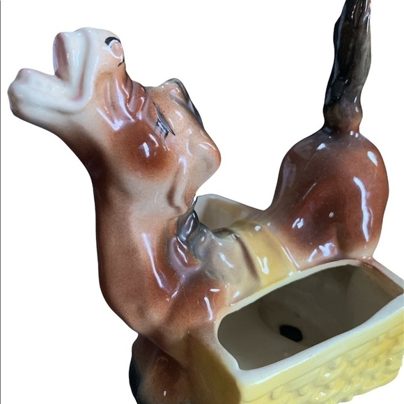 Vintage A.L. Hirsh Ceramic Cow or Donkey Carrier - Picture 1 of 5